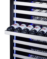 Full-size built-in 24" wide 18" deep 98-bottle dual zone wine cellar (Model SDHWC98)