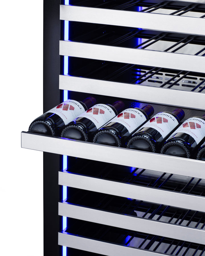 Full-size built-in 24" wide 18" deep 98-bottle dual zone wine cellar (Model SDHWC98)