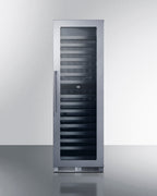 Full-size built-in 24" wide 18" deep 98-bottle dual zone wine cellar (Model SDHWC98)