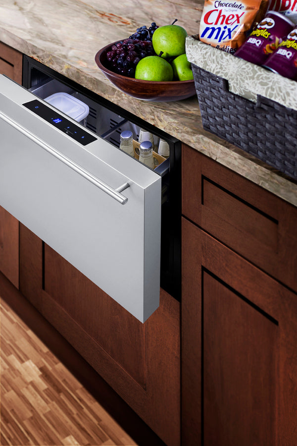 Accucold 24" Wide Single Drawer Bulit-In All-Refrigerator for Indoor or Outdoor – SDR24 - Set