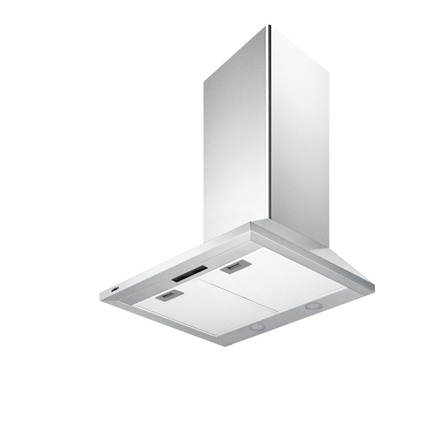 Accucold 24" wide European style convertible wall-mount range hood in stainless steel (Model SEH1524SS)