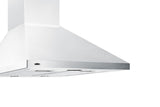 24" wide European style convertible wall-mount range hood in stainless steel, ADA compliant, ADA (Model SEH1524SSADA)
