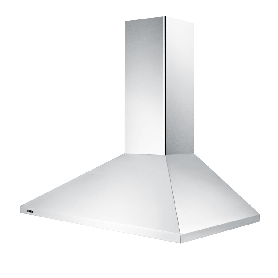 36" wide European style convertible wall-mount range hood in stainless steel (Model SEH1536SS)