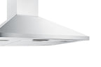 36" wide European style convertible wall-mount range hood in stainless steel (Model SEH1536SS)