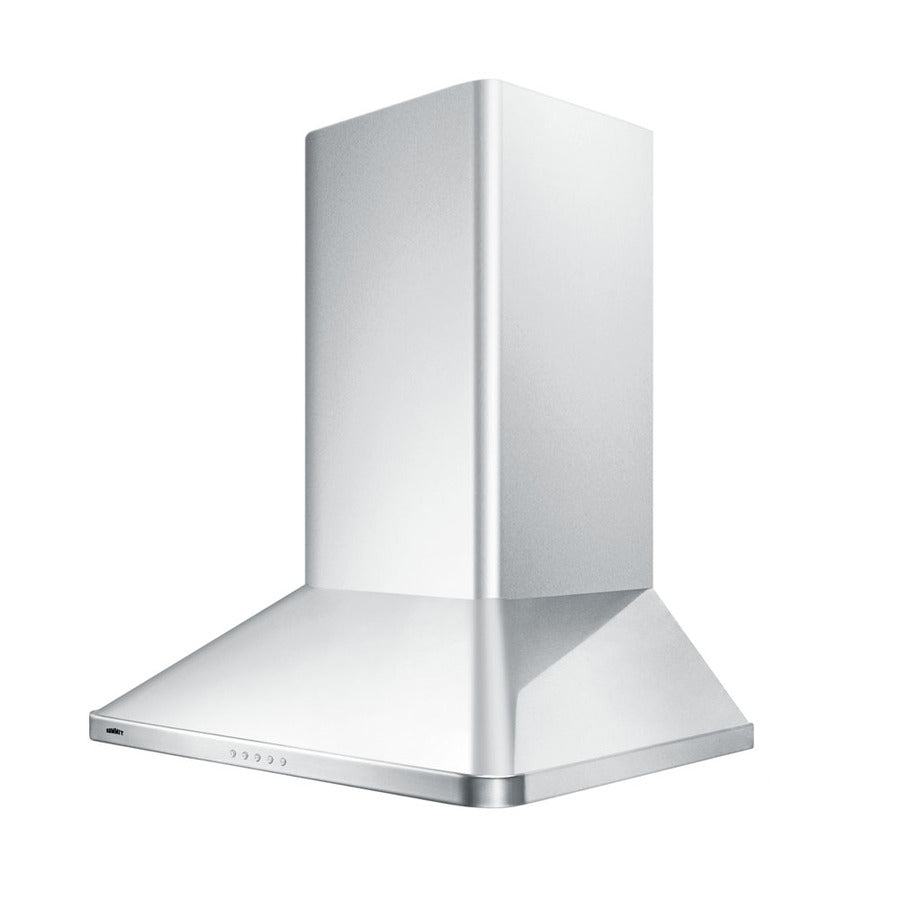 Accucold 24" wide European style convertible wall-mount range hood in stainless steel (Model SEH3624SS)