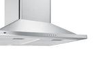 Accucold 30" wide European style convertible wall-mount range hood in stainless steel, ADA compliant, ADA (Model SEH3630SSADA)