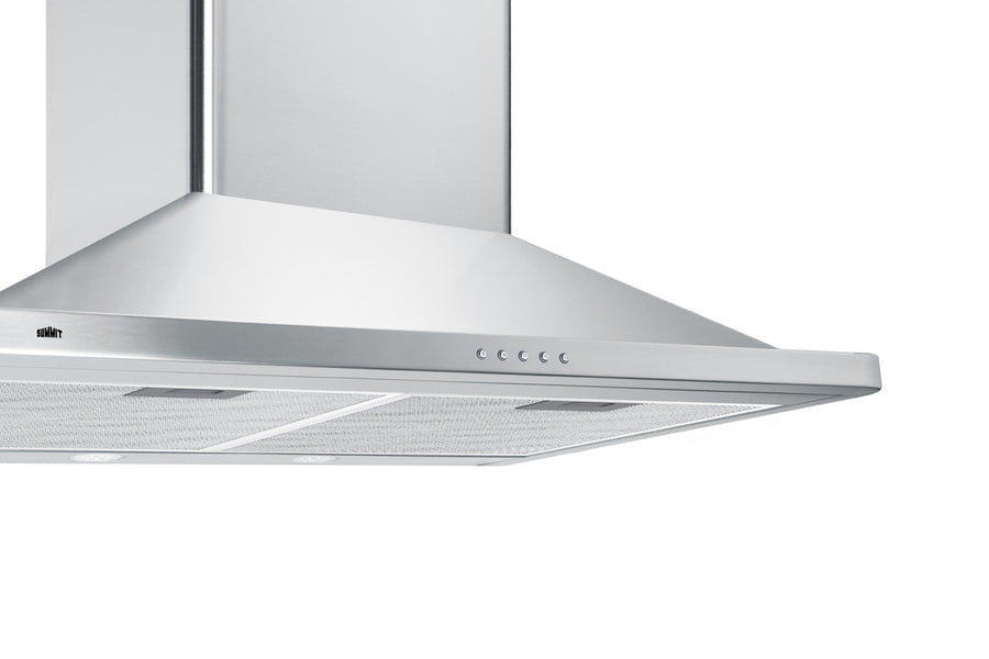 Accucold 30" wide European style convertible wall-mount range hood in stainless steel, ADA compliant, ADA (Model SEH3630SSADA)