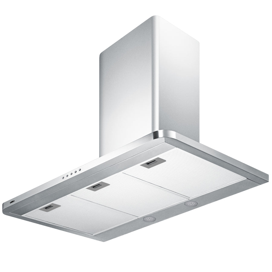 36" wide European style convertible wall-mount range hood in stainless steel (Model SEH3636SS)