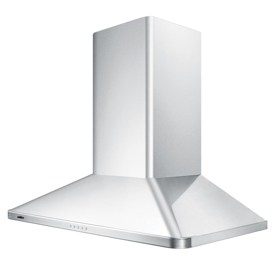 36" wide European style convertible wall-mount range hood in stainless steel (Model SEH3636SS)