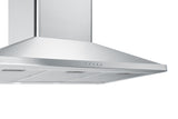 36" wide European style convertible wall-mount range hood in stainless steel (Model SEH3636SS)