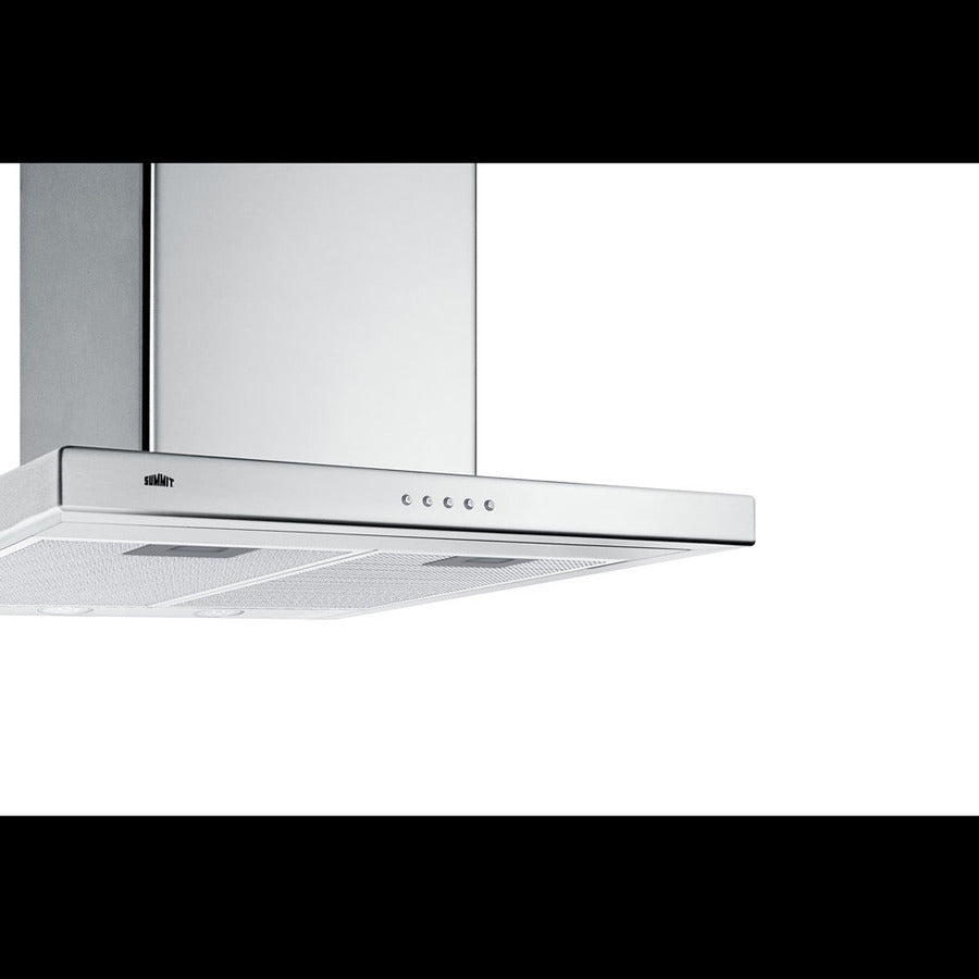 Accucold 24" wide European style convertible wall-mount range hood in stainless steel (Model SEH4624SS)