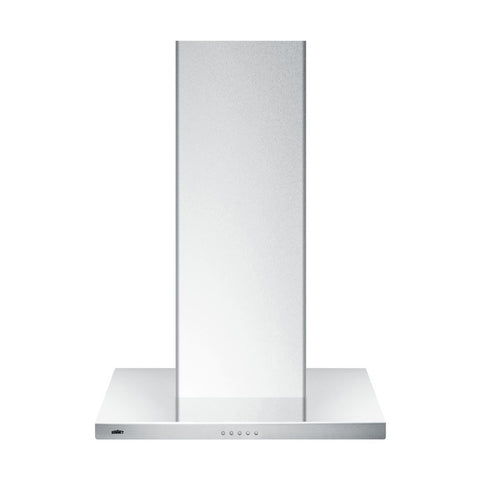 Accucold 24" wide European style convertible wall-mount range hood in stainless steel (Model SEH4624SS)