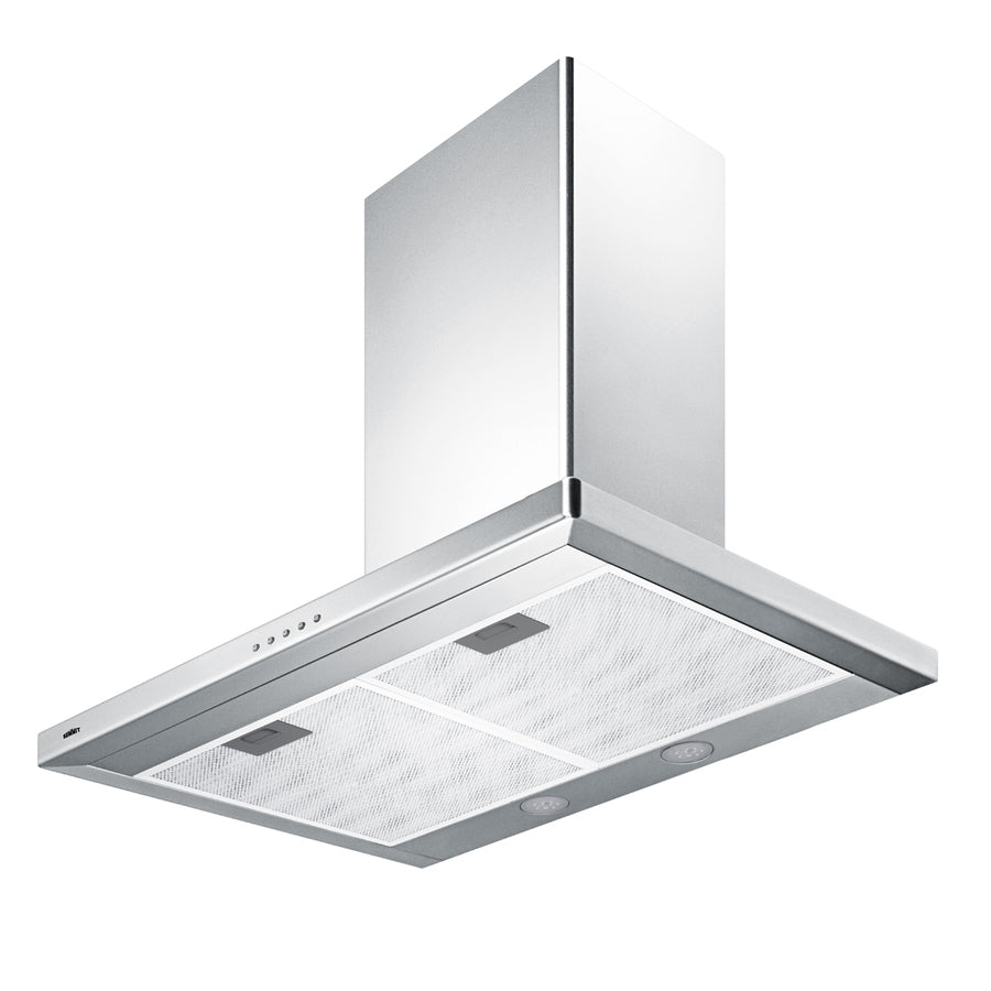 Accucold 30" wide European style convertible wall-mount range hood in stainless steel, ADA (Model SEH4630SSADA)