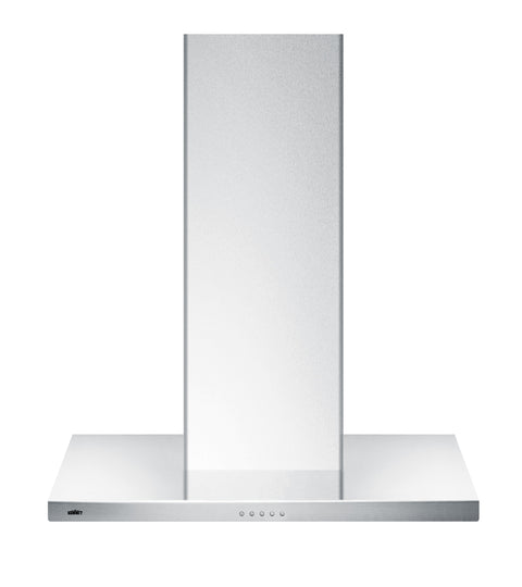 Accucold 30" wide European style convertible wall-mount range hood in stainless steel, ADA (Model SEH4630SSADA)