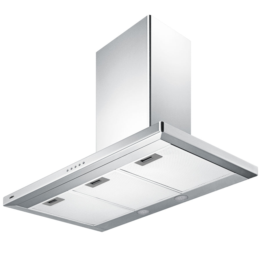 36" wide European style convertible wall-mount range hood in stainless steel (Model SEH4636SS)