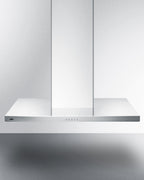 36" wide European style convertible wall-mount range hood in stainless steel (Model SEH4636SS)
