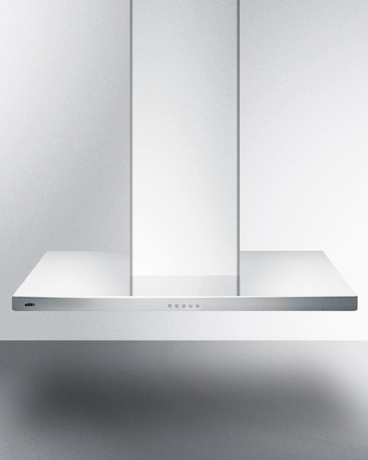 36" wide European style convertible wall-mount range hood in stainless steel (Model SEH4636SS)