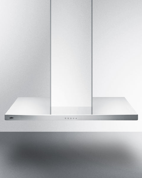 36" wide European style convertible wall-mount range hood in stainless steel (Model SEH4636SS)