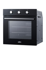 Accucold 24" Wide Gas Wall Oven in Black