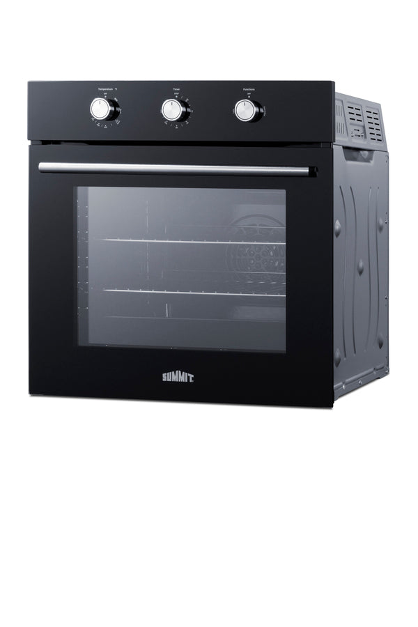 Accucold 24" Wide Gas Wall Oven in Black