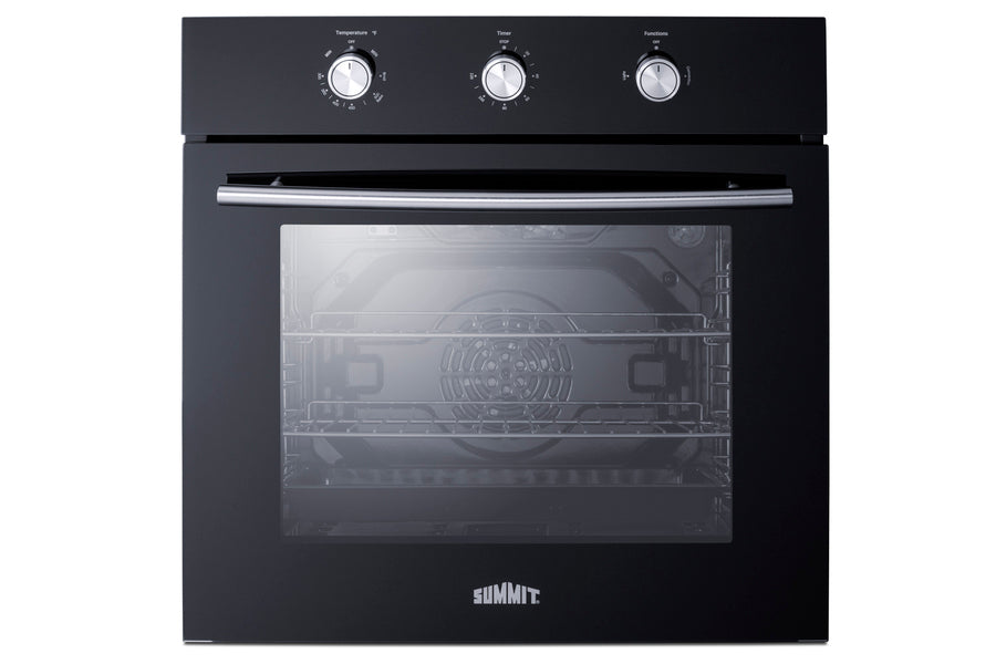 Accucold 24" Wide Gas Wall Oven in Black