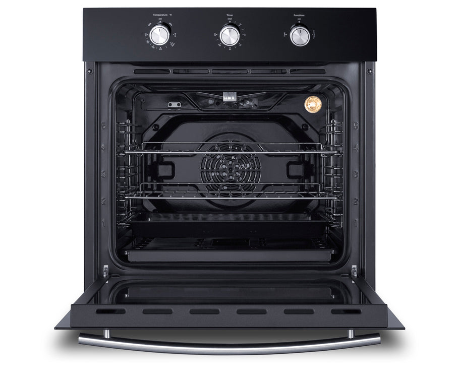 Accucold 24" Wide Gas Wall Oven in Black