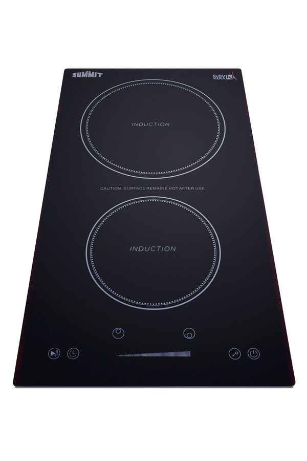 120V 2-burner built-in induction cooktop in black
