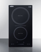 120V 2-burner built-in induction cooktop in black