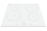 24" 230V 4-burner induction cooktop in white