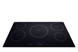 36" 230v 5-burner Induction Cooktop - Angle