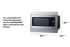 Accucold Built-in microwave with complete trim kit for 27" wide openings