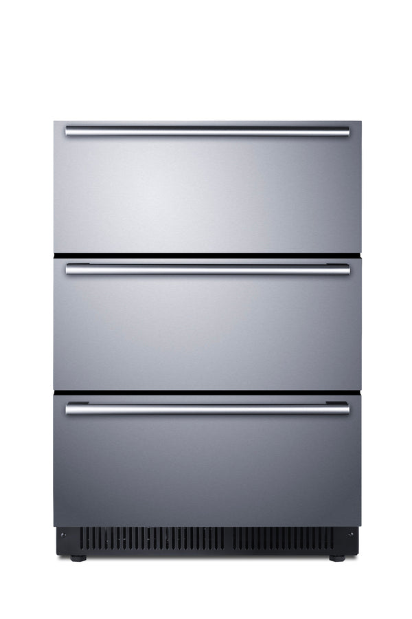 Accucold 24" Wide Outdoor 3-drawer Undercounter All-refrigerator Main image