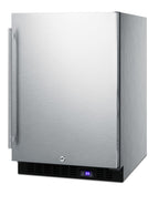 Frost-free outdoor all-freezer in complete stainless steel, with digital thermostat, LED lighting, and lock; built-in or
