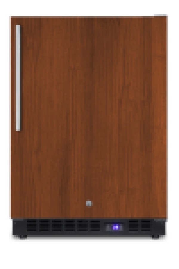 Accucold Frost-free outdoor all-freezer for built-in or freestanding use with icemaker, panel-ready door, black cabinet, digital (Model SPFF51OSIFIM)