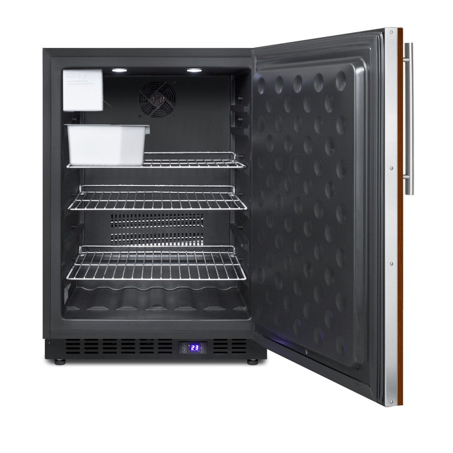 Frost-free outdoor all-freezer for built-in or freestanding use with icemaker, panel-ready door, black cabinet, digital (Model SPFF51OSIFIMLHD) Secondary image