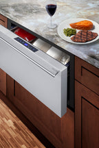 Convertible warming or Cooling drawer - built in - Set