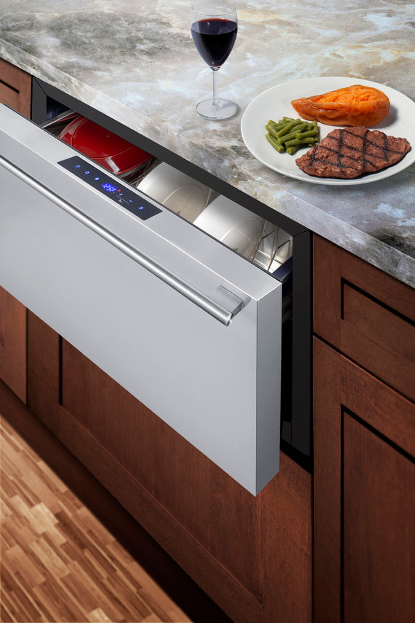 Convertible warming or Cooling drawer - built in - Set
