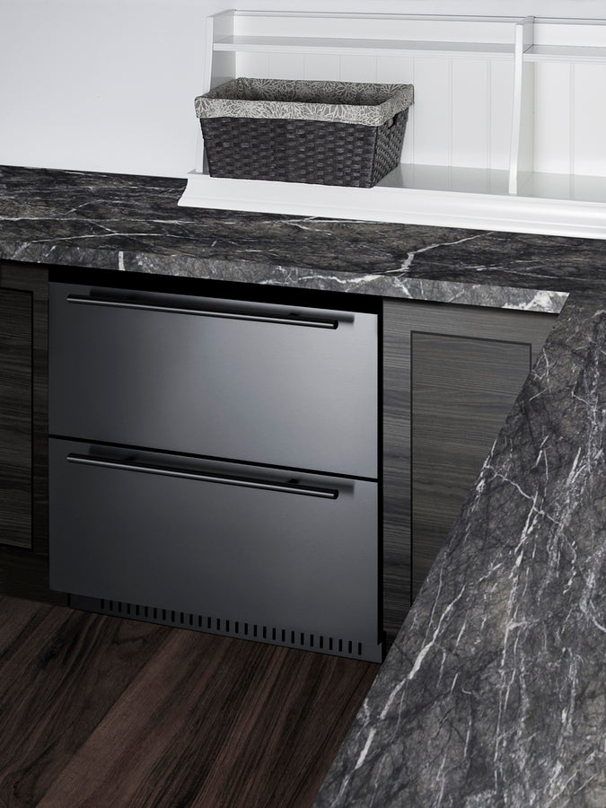 27" Wide Built-in Undercounter Ada Height 2-drawer Outdoor All-refrigerator Secondary image
