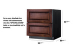 30" wide built-in undercounter ADA height 2-drawer outdoor all-refrigerator, ADA (Model SPR3032DPNRADA)