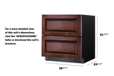 30" wide built-in undercounter ADA height 2-drawer outdoor all-refrigerator, ADA (Model SPR3032DPNRADA)