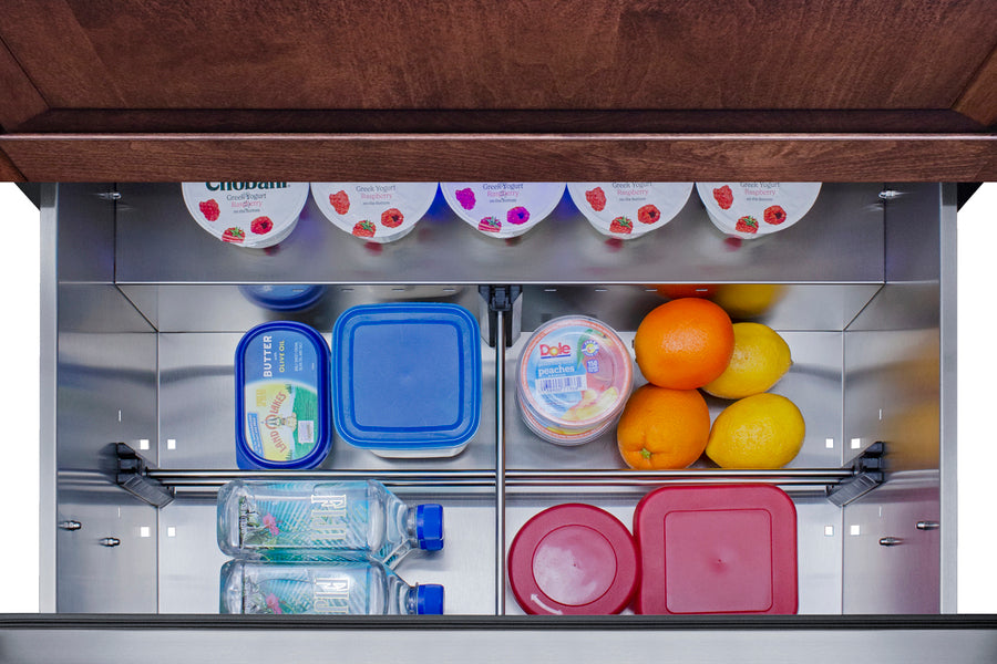 Accucold 30" Wide Built-in Undercounter 2-drawer Outdoor All-refrigerator (Model SPR3032DPNR)