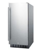 15" Wide Built-in Outdoor Residential Refrigerator in Stainless Steel with Lock and Digital Thermostat (Model SPR316OSCS