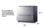 36" Wide Built-in Undercounter 2-drawer All-refrigerator (Model SPR36332D)