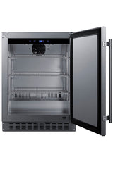 18" deep 24" wide undercounter ADA height outdoor refrigerator, ADA (Model SPR618OSADA) - Open