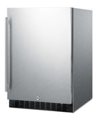 Accucold Outdoor all-refrigerator for built-in use, with lock, digital thermostat, and stainless steel wrapped exterior (Model SPR627OSCSSLHD)