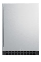 Accucold Outdoor all-refrigerator for built-in use, with lock, digital thermostat, and stainless steel wrapped exterior (Model SPR627OSCSSLHD)
