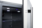 Accucold Outdoor all-refrigerator for built-in use, with lock, digital thermostat, and stainless steel wrapped exterior (Model SPR627OSCSSLHD)