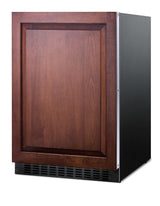 Outdoor all-refrigerator for built-in use, with digital thermostat, panel-ready door, and black cabinet (Model SPR627OSI