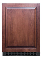 Outdoor all-refrigerator for built-in use, with digital thermostat, panel-ready door, and black cabinet (Model SPR627OSI