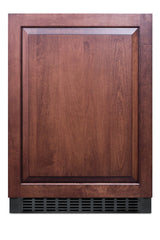 Outdoor all-refrigerator for built-in use, with digital thermostat, panel-ready door, and black cabinet (Model SPR627OSI